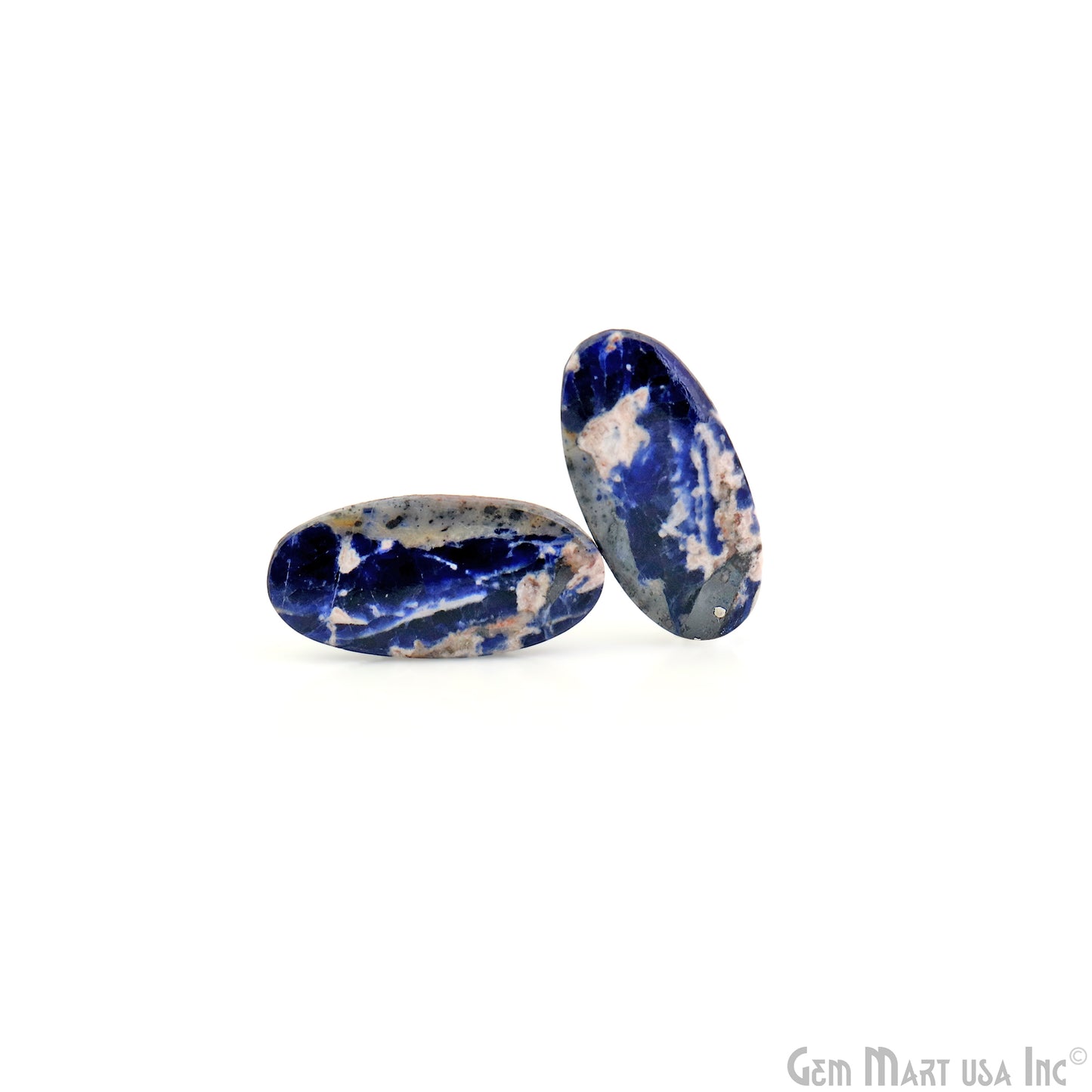 Sodalite Oval Shape 30x15mm Loose Gemstone For Earring Pair