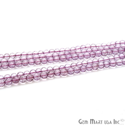 Pink Amethyst Round 6-7mm Crafting Beads Gemstone Strands 14INCH - GemMartUSA