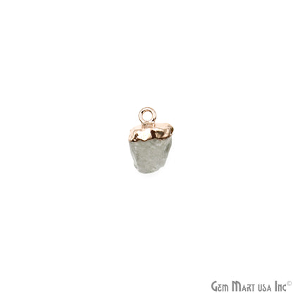 Crystal Gemstone Rose Gold Electroplated Single Bail Connector