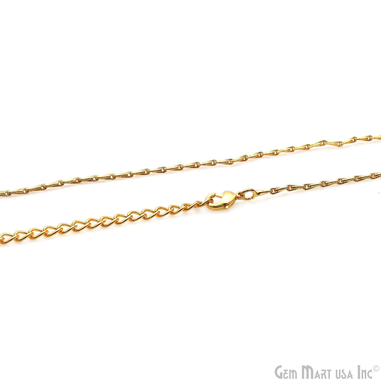 Sleek Wheat Chain Necklace 18 Inch With Lobster Claw Clasp