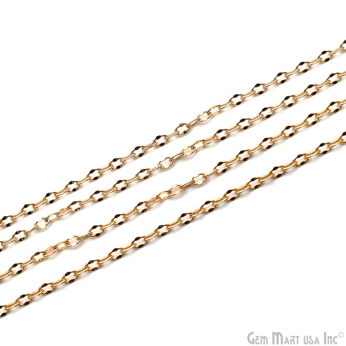 Dainty Gold Plated 3x4mm Finding Chain