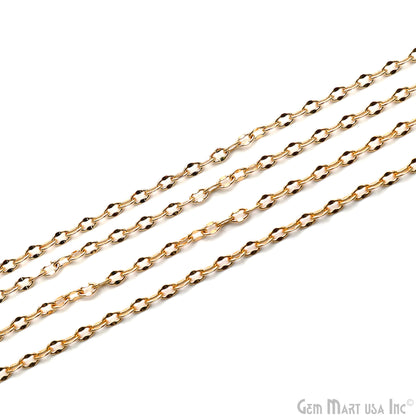 Dainty Gold Plated 3x4mm Finding Chain