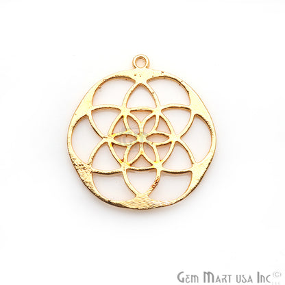 Crystal Grid 40x37mm Chandelier Finding Charm Connector (Pick Your Metal) - GemMartUSA