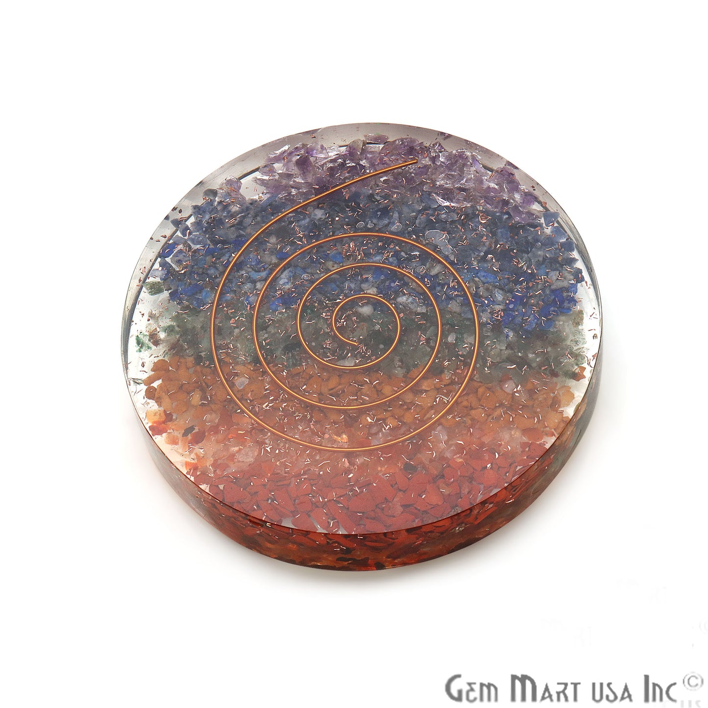 Healing Stone, Seven Chakra Meditation Stone, Home Decor 80MM - GemMartUSA