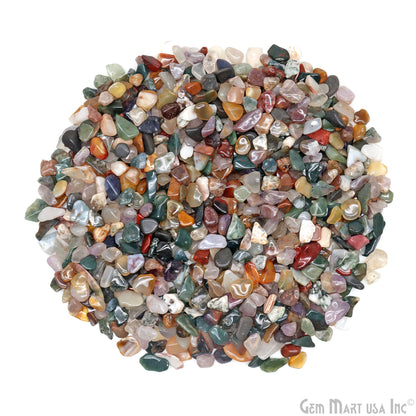 Mix Wholesale Gemstones, 100% Natural Semi-Precious Gems, Multi Color Tumbled Loose Gems, 5-12mm, Freeform, 2oz (56 gm)