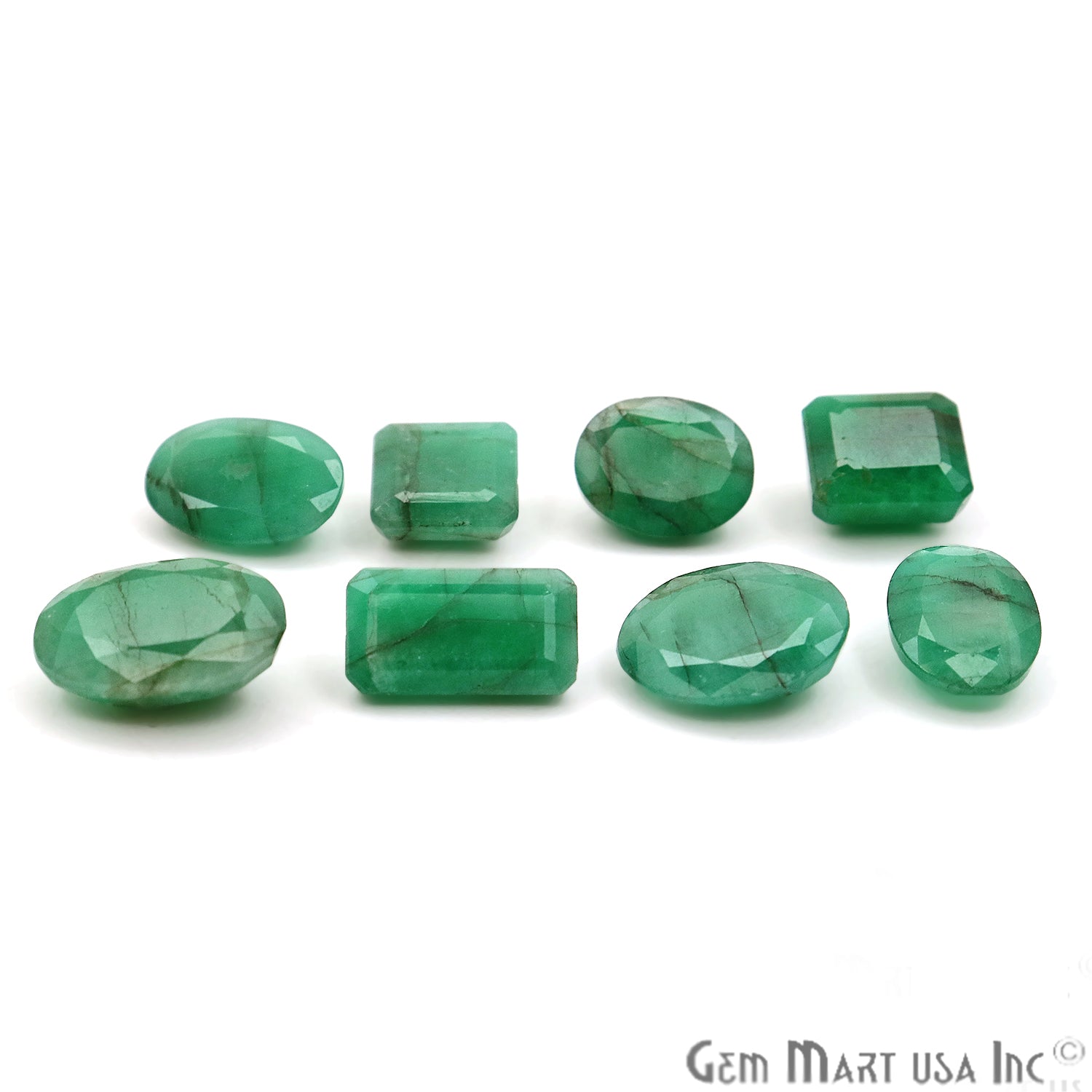 5 cts Emerald 20-10mm May Birthstone Mix Shape Loose Gemstones - GemMartUSA