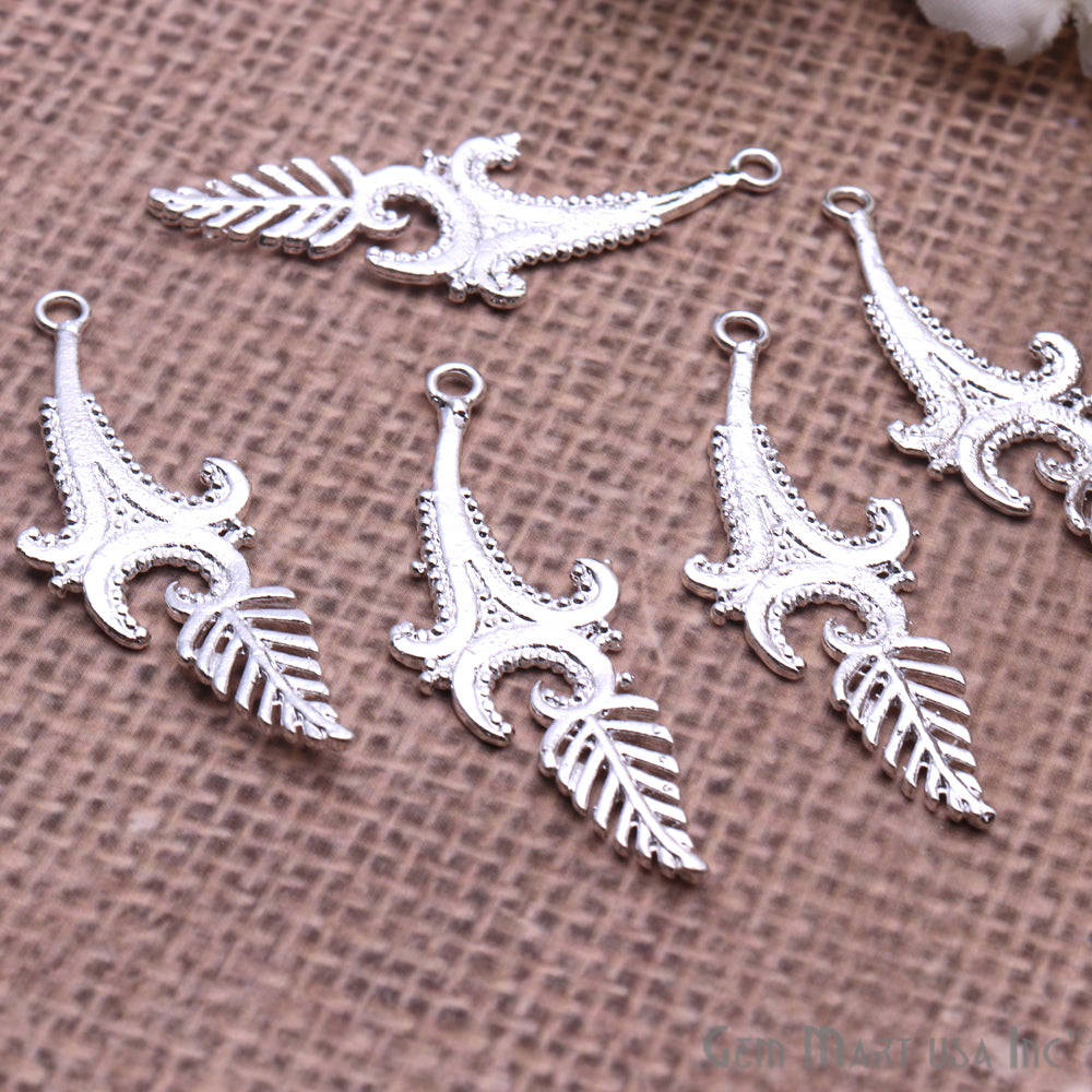 Findings Charm, Filigree Findings, Findings, Jewelry Findings, 47x17mm (50057) - GemMartUSA