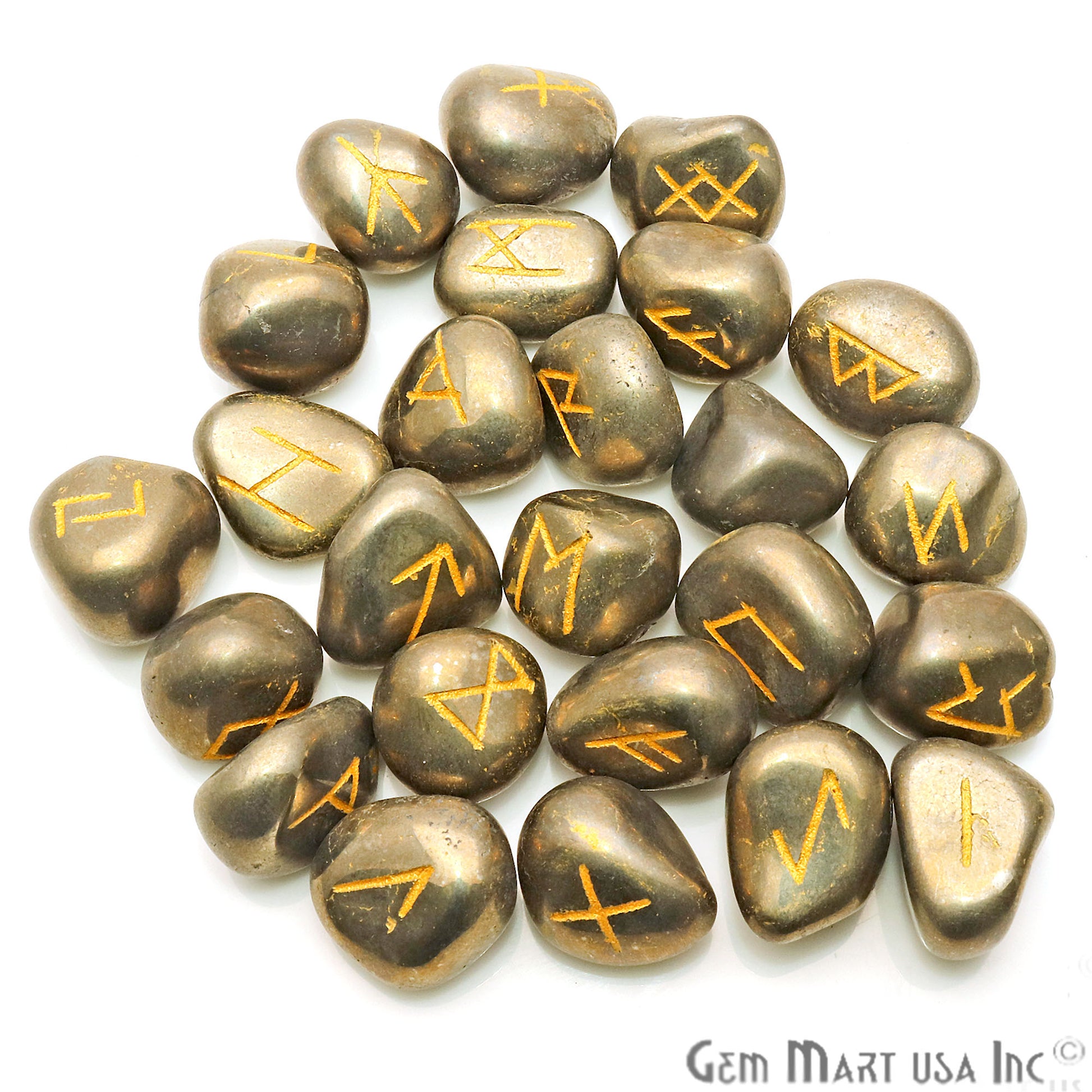 Rune Stones, Spiritual Stones, Futhark Reiki, Rune Stone Symbols, Gemstones - GemMartUSA