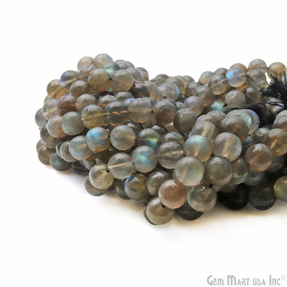 Labradorite Rondelle Beads, 13 Inch Gemstone Strands, Drilled Strung Nugget Beads, Faceted Round, 9-10mm