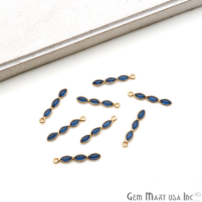 DIY Iolite 23x4mm Gold Plated Chandelier Finding Component - GemmartUSA