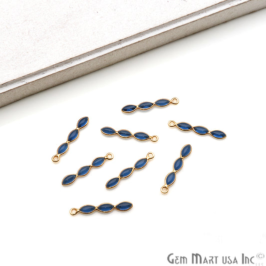 DIY Iolite 23x4mm Gold Plated Chandelier Finding Component - GemmartUSA