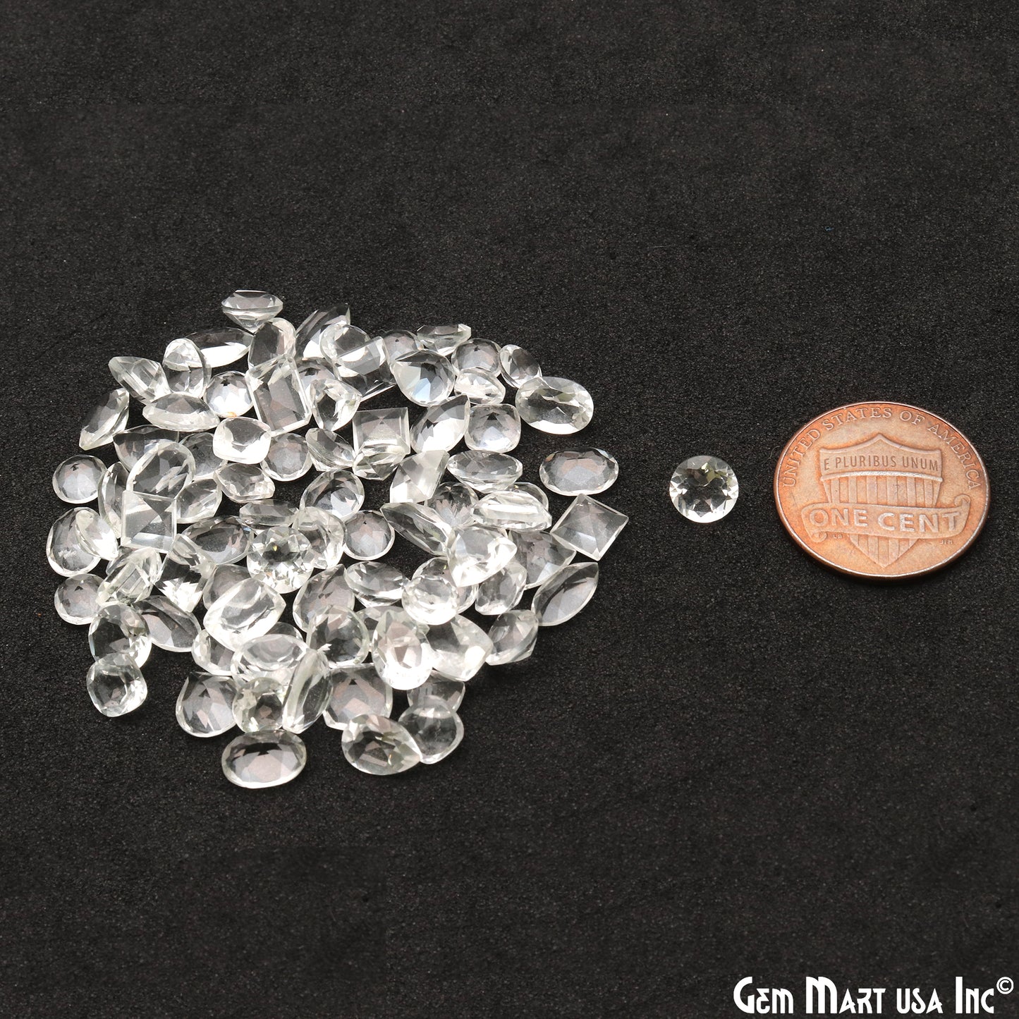 Wholesale Faceted Gemstones, 100% Natural Semi-Precious Gems,  Faceted Loose Gems, 3-5mm, Mixed, 50 Carats