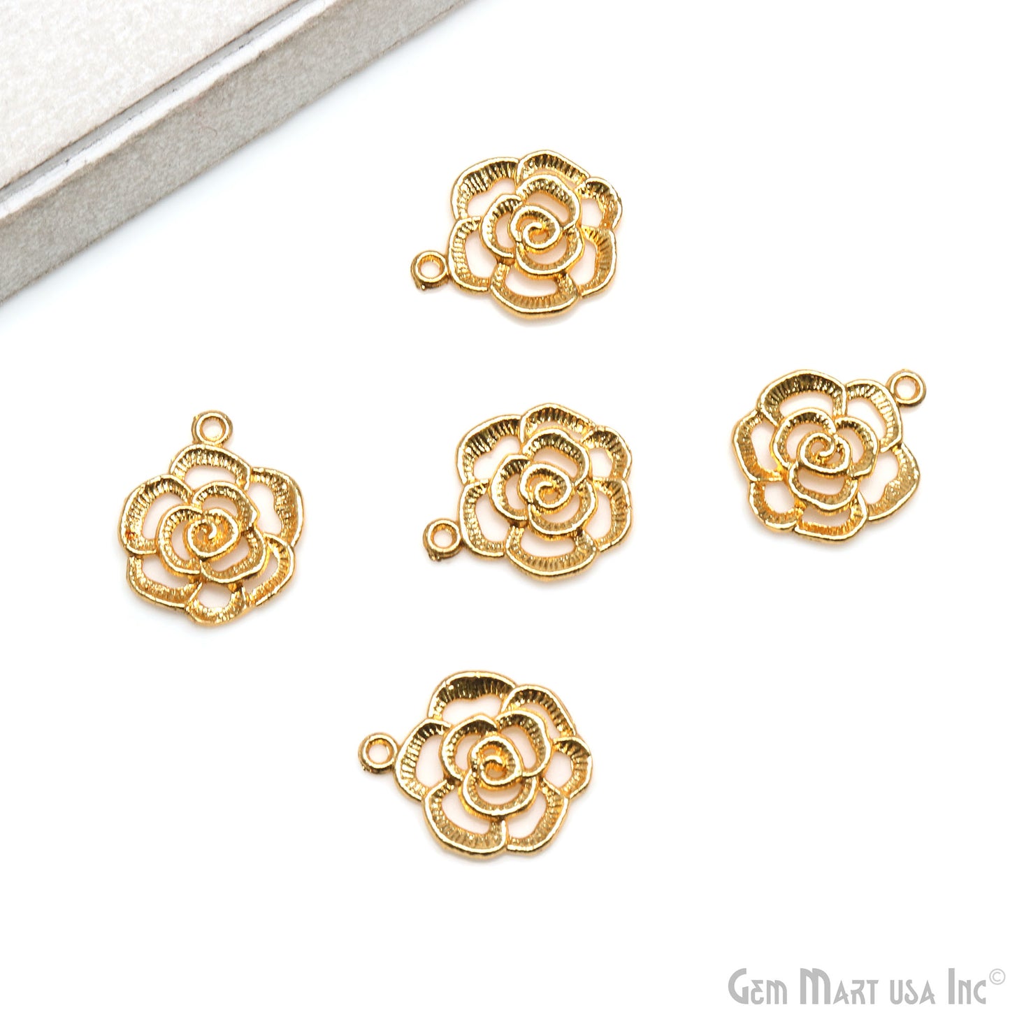 Flower Shape Finding 22x18mm Chandelier Jewelry Charm