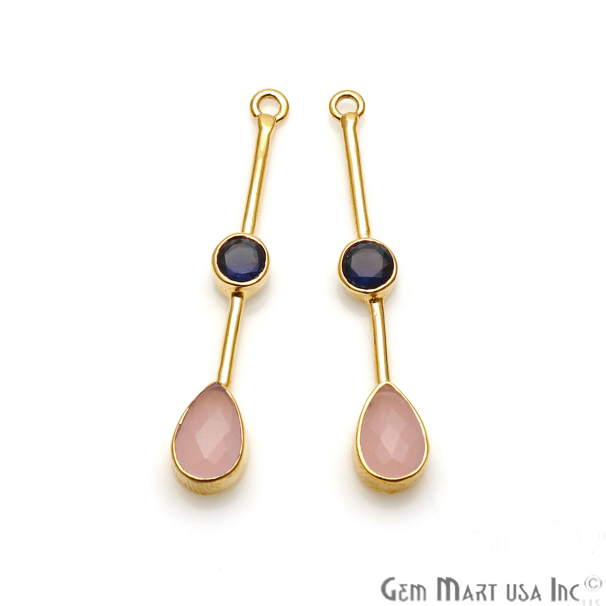 Rose Chalcedony & Sapphire