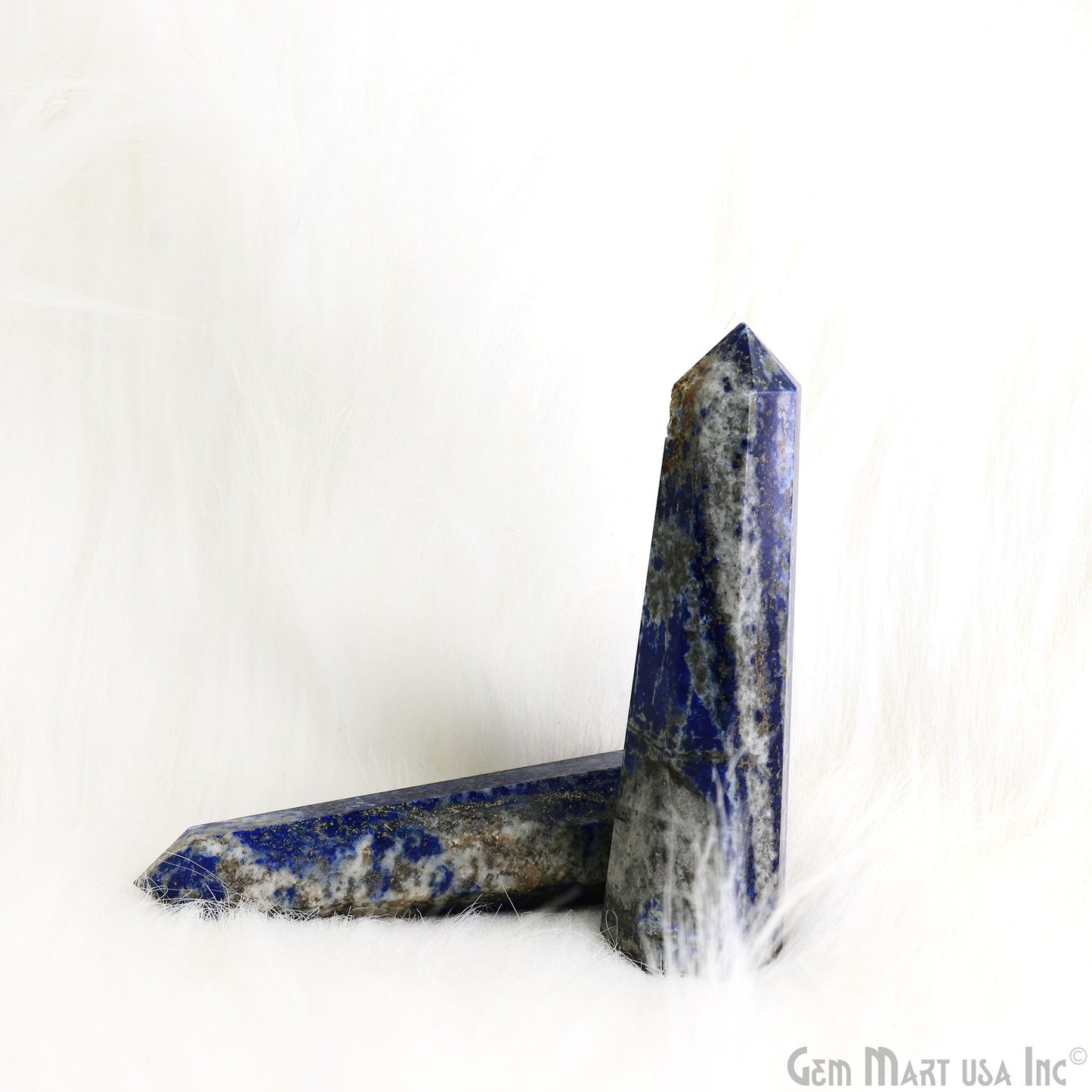 Lapis Gemstone Jumbo Tower Crystal Tower Obelisk Healing Meditation Gemstones 4-5 Inch