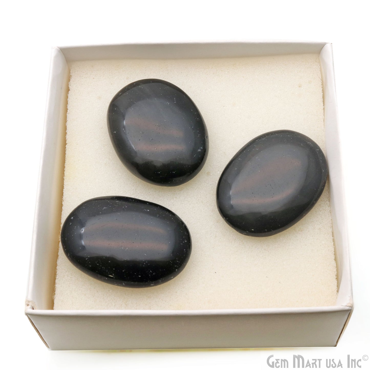 Thumb Meditation Gemstones 39x29mm Oval Hand Curved Thumb Massager Stones