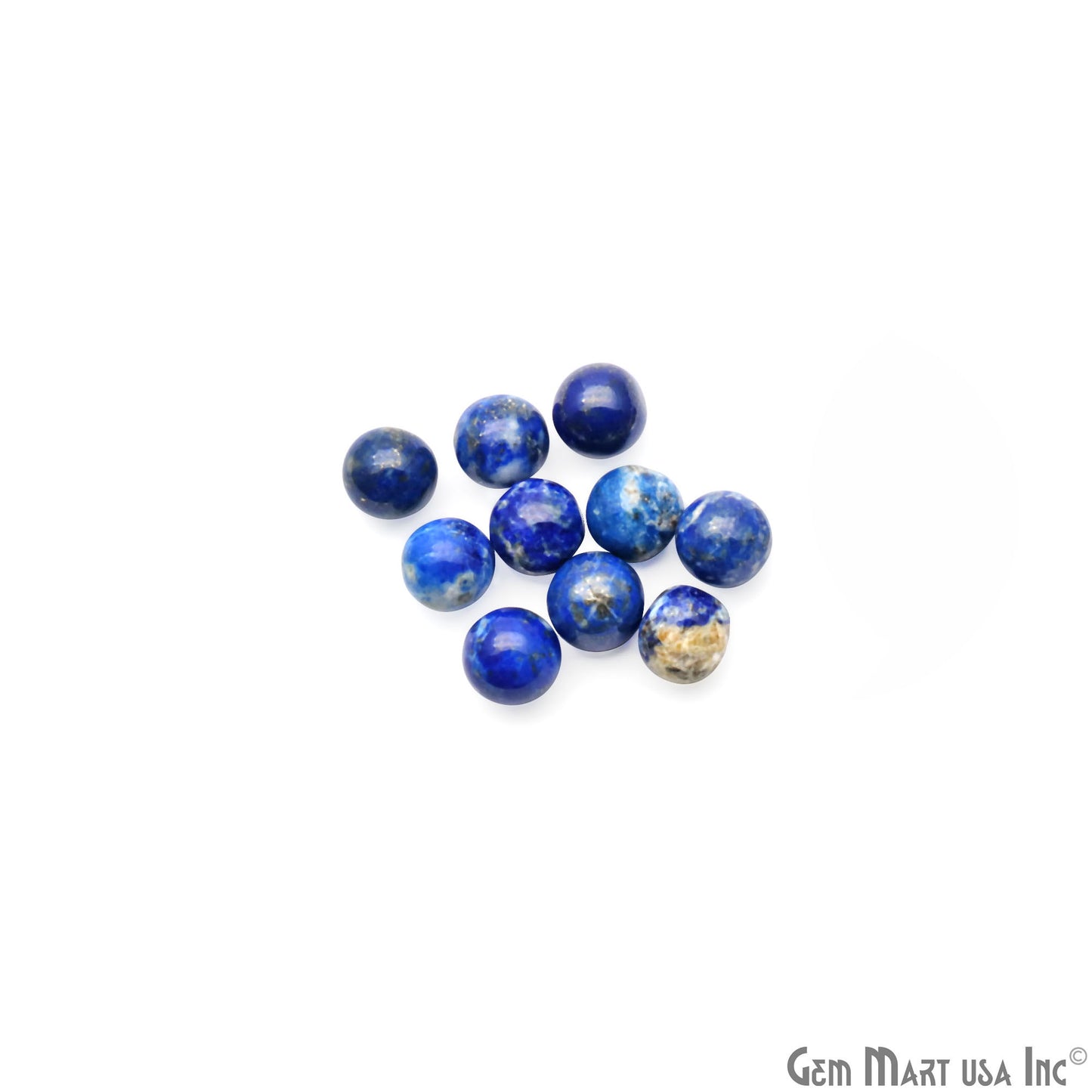 Wholesale Cabochons Gemstones, 100% Natural Precious Gems,  Cabochons Loose Gems, 7mm, Round, 10PC