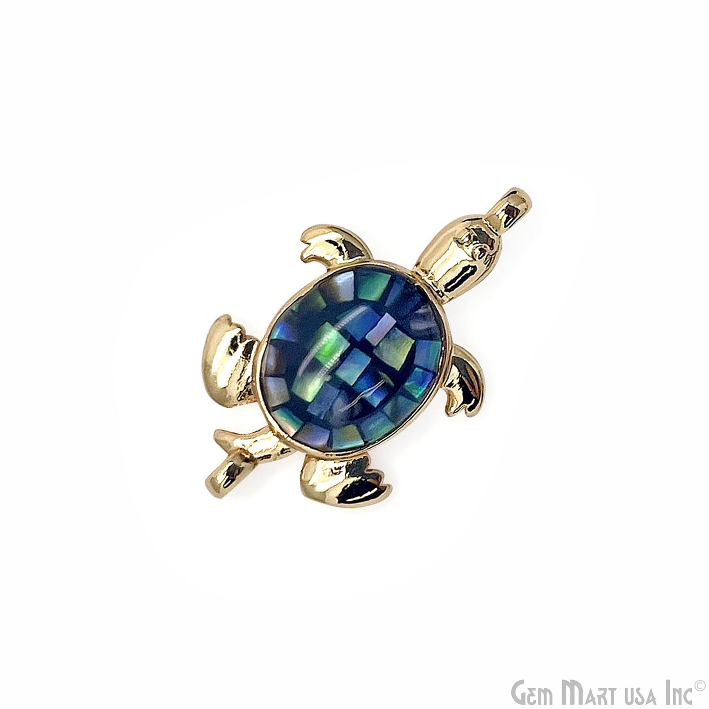 Shell Turtle Charm Connector 21x12mm Tortoise Connector Pendant