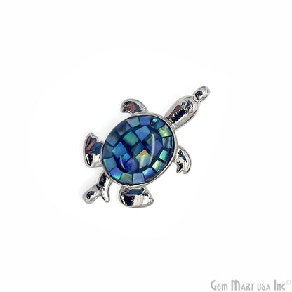 Shell Turtle Charm Connector 21x12mm Tortoise Connector Pendant
