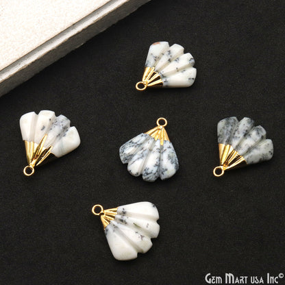 Sea Shell Gemstone Charm