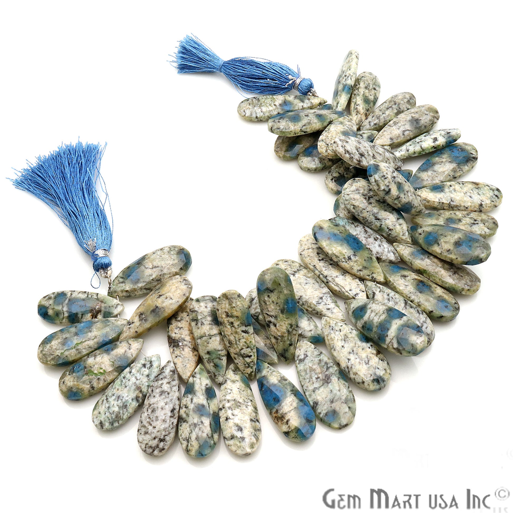 K2 Jasper Pears 30x10mm Crafting Beads Gemstone Briolette Strands 8 Inch - GemmartUSA