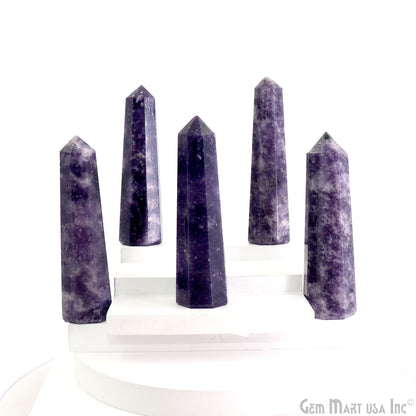 Lepidolite Apatite Gemstone Jumbo Tower Crystal Tower Obelisk Healing Meditation Gemstones 2-3 Inch