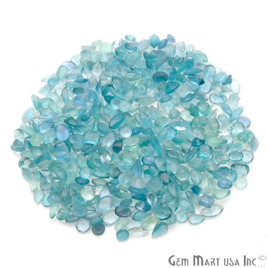 50ct Lot Fluorite Mix Shaped 7-12mm Stone, Faceted Gemstone Mixed lot, Loose Stones - GemmartUSA