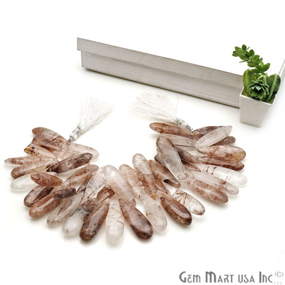 Copper Infused Pears 31x11mm Crafting Beads Gemstone Strands 8INCH - GemmartUSA