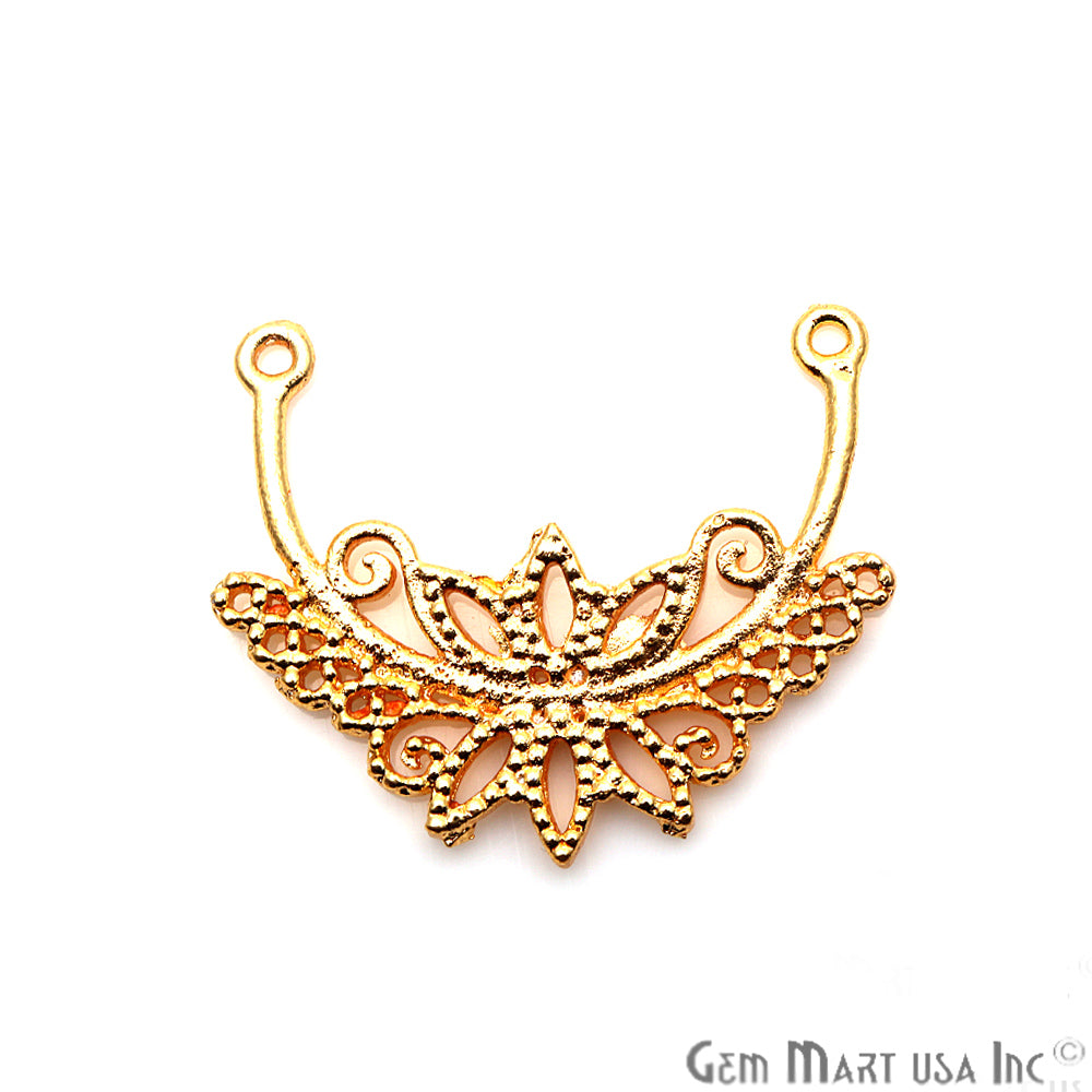 Crown Shape Findings, Filigree Findings, Findings, Jewelry Findings, 35x30mm (50058) - GemMartUSA