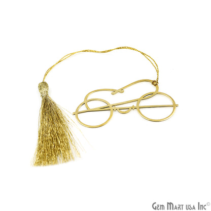 Metal Specks Shape Bookmark With Tassel. Gold Bookmark, Reader Gift, Handmade Bookmark, Page Marker, Aesthetic Gift. 70x38mm