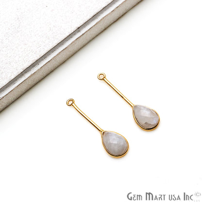 DIY Gemstone Long Dangle Drop Chandelier Earring Connector 1 Pair (Pick Stone) - GemMartUSA