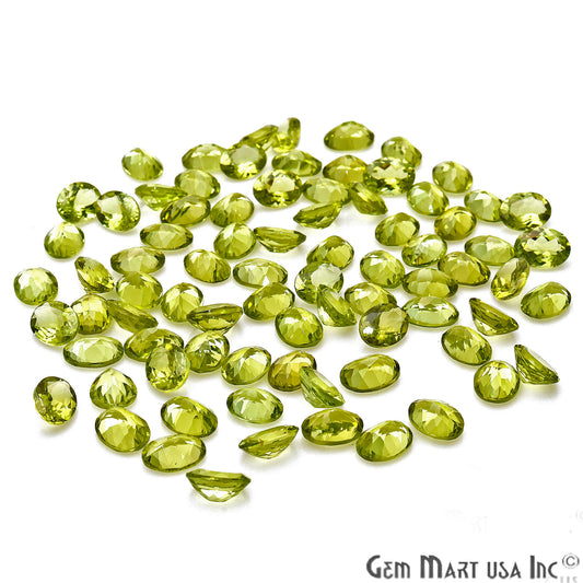 Peridot Oval Shape 6x8mm Faceted Loose Gemstone - GemMartUSA