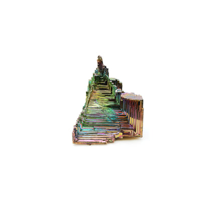 Bismuth Crystal Rainbow Bismuth XXL Crystal Cluster Display Specimen Mineral Decor Pyramid Teaching Tools Stone Educational Rock Peacock Ore