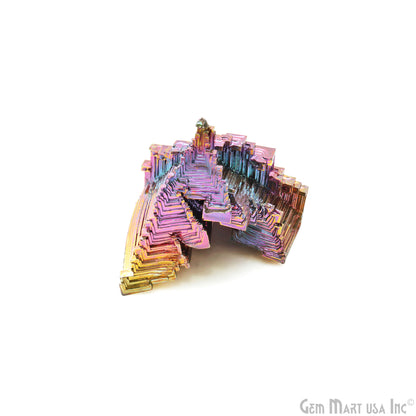 Bismuth Crystal Rainbow Bismuth XXL Crystal Cluster Display Specimen Mineral Decor Pyramid Teaching Tools Stone Educational Rock Peacock Ore