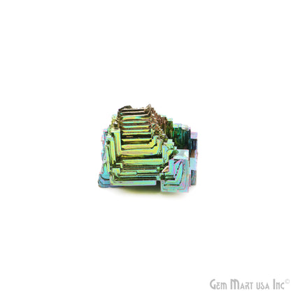 Bismuth Crystal Rainbow Bismuth XXL Crystal Cluster Display Specimen Mineral Decor Pyramid Teaching Tools Stone Educational Rock Peacock Ore