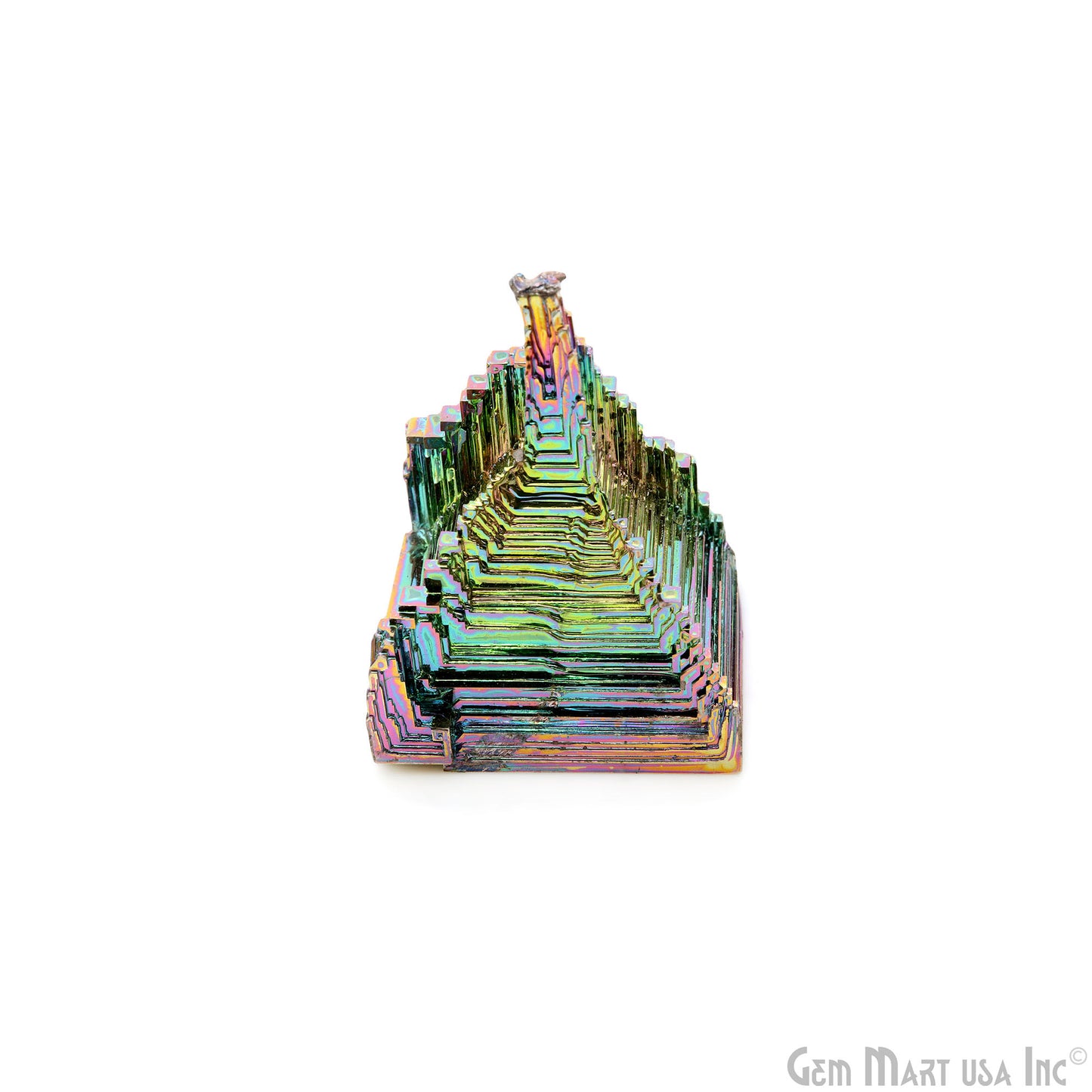 Bismuth Crystal Rainbow Bismuth XXL Crystal Cluster Display Specimen Mineral Decor Pyramid Teaching Tools Stone Educational Rock Peacock Ore