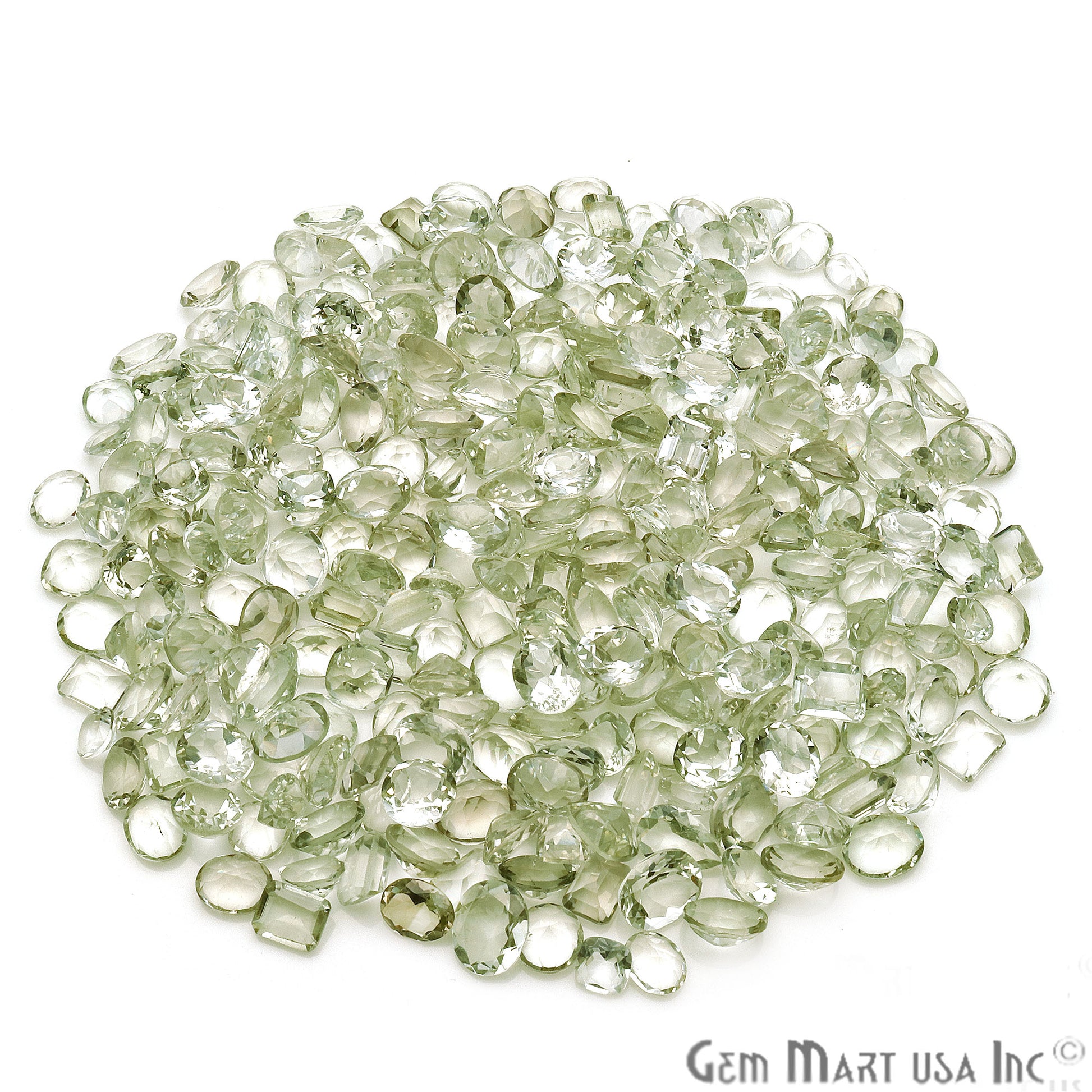 Natural Green Amethyst Mix Shape Loose Gemstones,Precious Stones - GemMartUSA