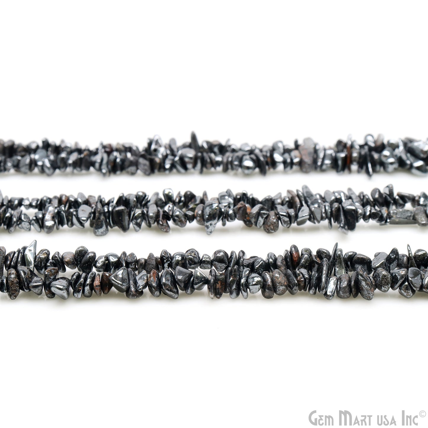 Natural Hematite Gemstone Chip Beads, 34 Inch Full Strand (762215333935)