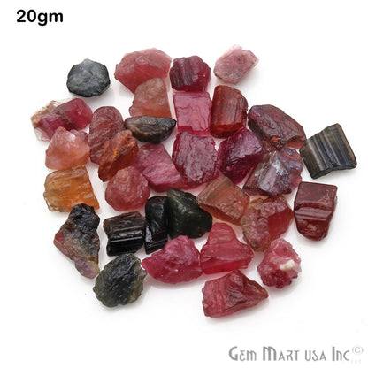 0.71oz Lot Multi Tourmaline Rough Tiny Loose Birth Gemstone - GemMartUSA