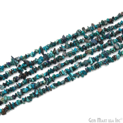 Single Strand Natural Chrysocolla Gemstone Chip beads, 34 Inch Full Strand (762209927215)