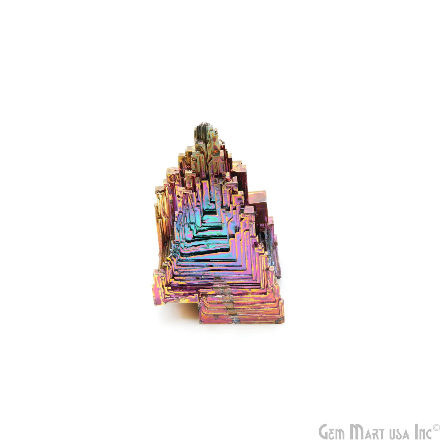 Bismuth Crystal Rainbow Bismuth XXL Crystal Cluster Display Specimen Mineral Decor Pyramid Teaching Tools Stone Educational Rock Peacock Ore