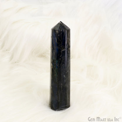 Labradorite Gemstone Jumbo Tower Crystal Tower Obelisk Healing Meditation Gemstones 4-5 Inch