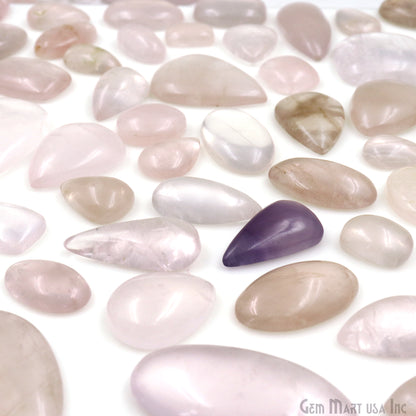 Rose Quartz Natural Gems 500ct Mix Shape Lot Natural Cabochon Gemstones, Mix Shape Lot Wholesale, Making Kit