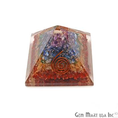 Gemstone Orgone Pyramid, 55x45mm Ornamental Home Decor, Precious Healing Gemstone, Chakra Stone, Spiritual Gemstone