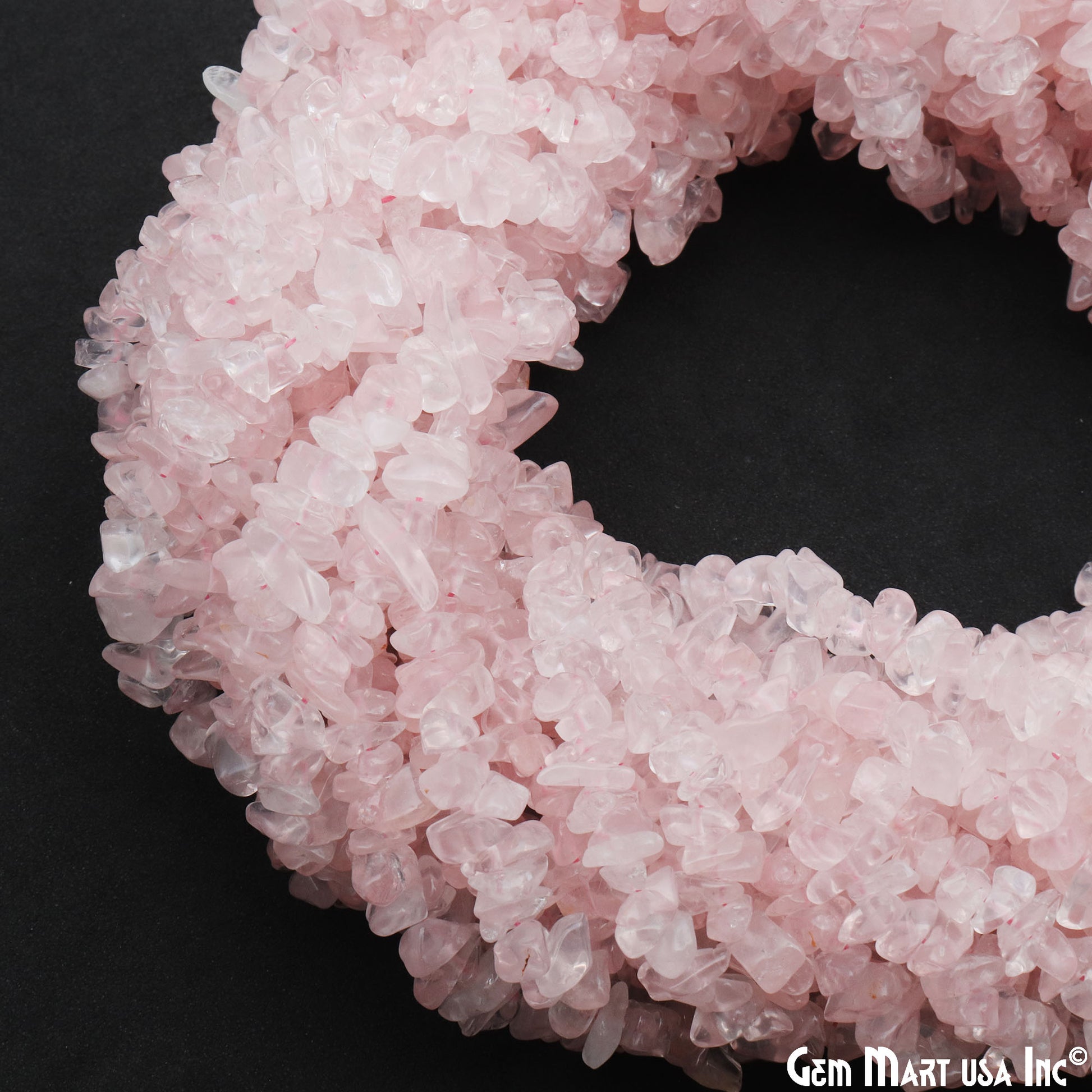 Natural Rose Quartz Chip Nugget Beads 34 inch Full Strand (762225197103)