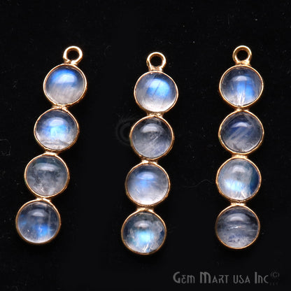 DIY Rainbow Moonstone 31x7mm Chandelier Finding Component (Pick Your Plating) - GemmartUSA