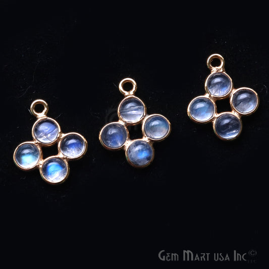 DIY Rainbow Moonstone 15x9mm Single Bail Chandelier Finding Component (Pick Your Metal) - GemmartUSA