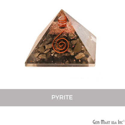 Gemstone Orgone Pyramid, 55x45mm Ornamental Home Decor, Precious Healing Gemstone, Chakra Stone, Spiritual Gemstone (Pick Stone) - GemMartUSA