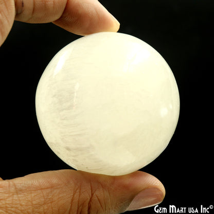 Selenite Gemstone Sphere ball, Reiki Healing Crystal 60-70mm