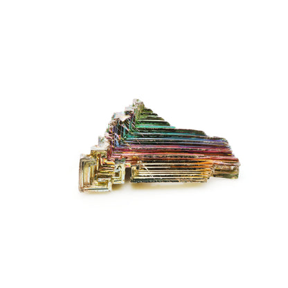 Bismuth Crystal Rainbow Bismuth XXL Crystal Cluster Display Specimen Mineral Decor Pyramid Teaching Tools Stone Educational Rock Peacock Ore